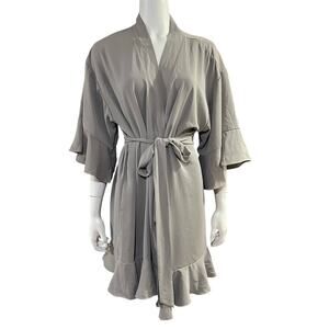 Birdy Grey Womens Bridesmaid Robe Size Medium Large